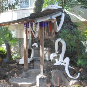 上神明天祖神社の白蛇　たいめいる2013年1月号